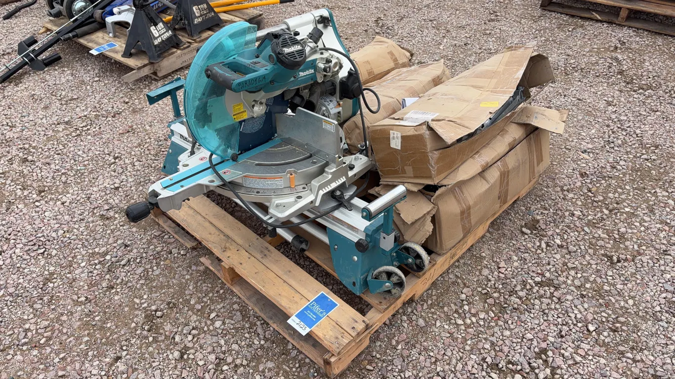 Makita Miter Saw and Tension Brackets