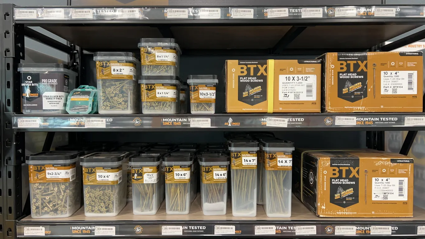 Big Timber Structural Flat Head Wood Screws