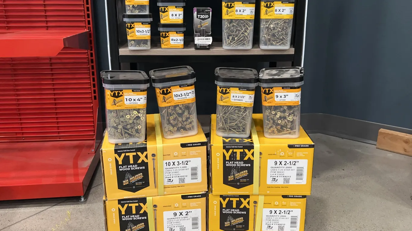 Big Timber Pro Grade Flat Head Wood Screws