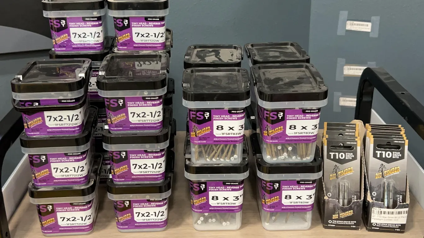 Big Timber Pro Grade Tiny Head Reverse Thread Finish Screws