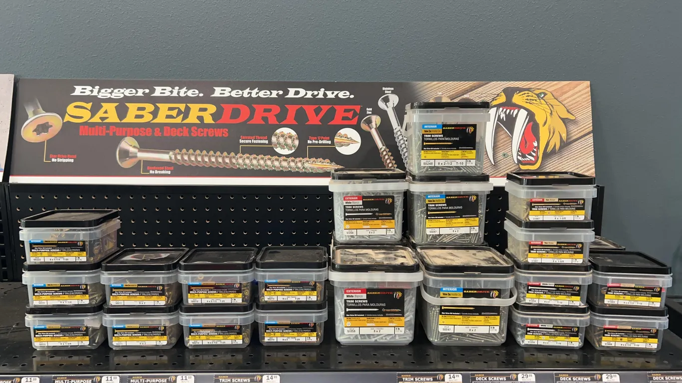 SaberDrive Trim and Multi-Purpose Screws