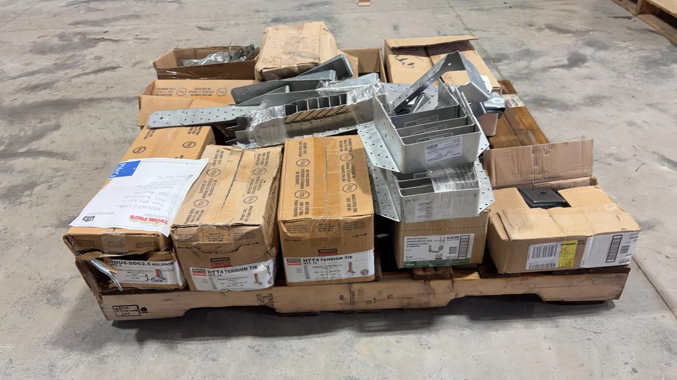 Assortment of Holdown's, Tension Ties, Bearing Plates, and Hangers