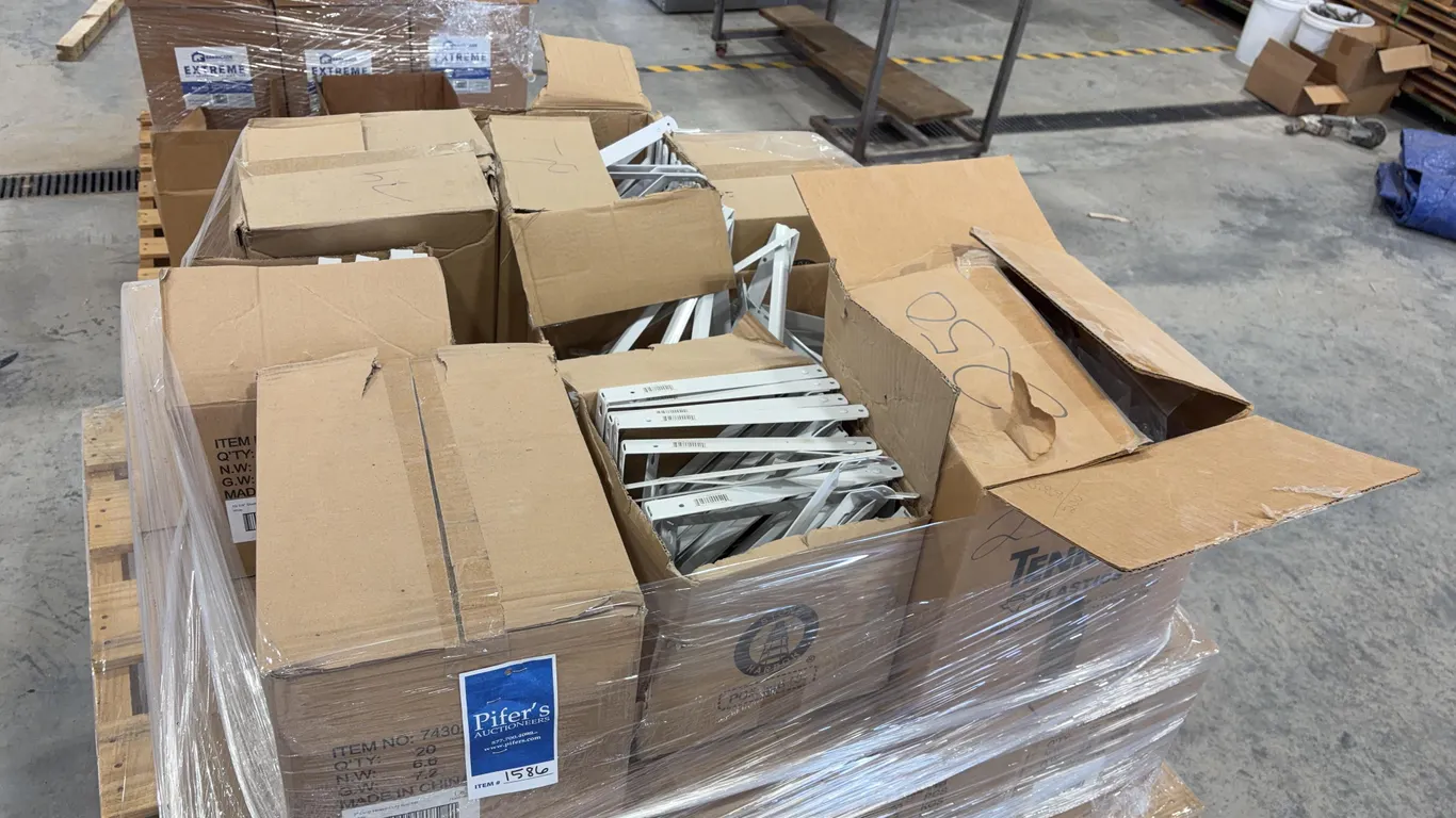 Assortment of Metal Shelf Brackets