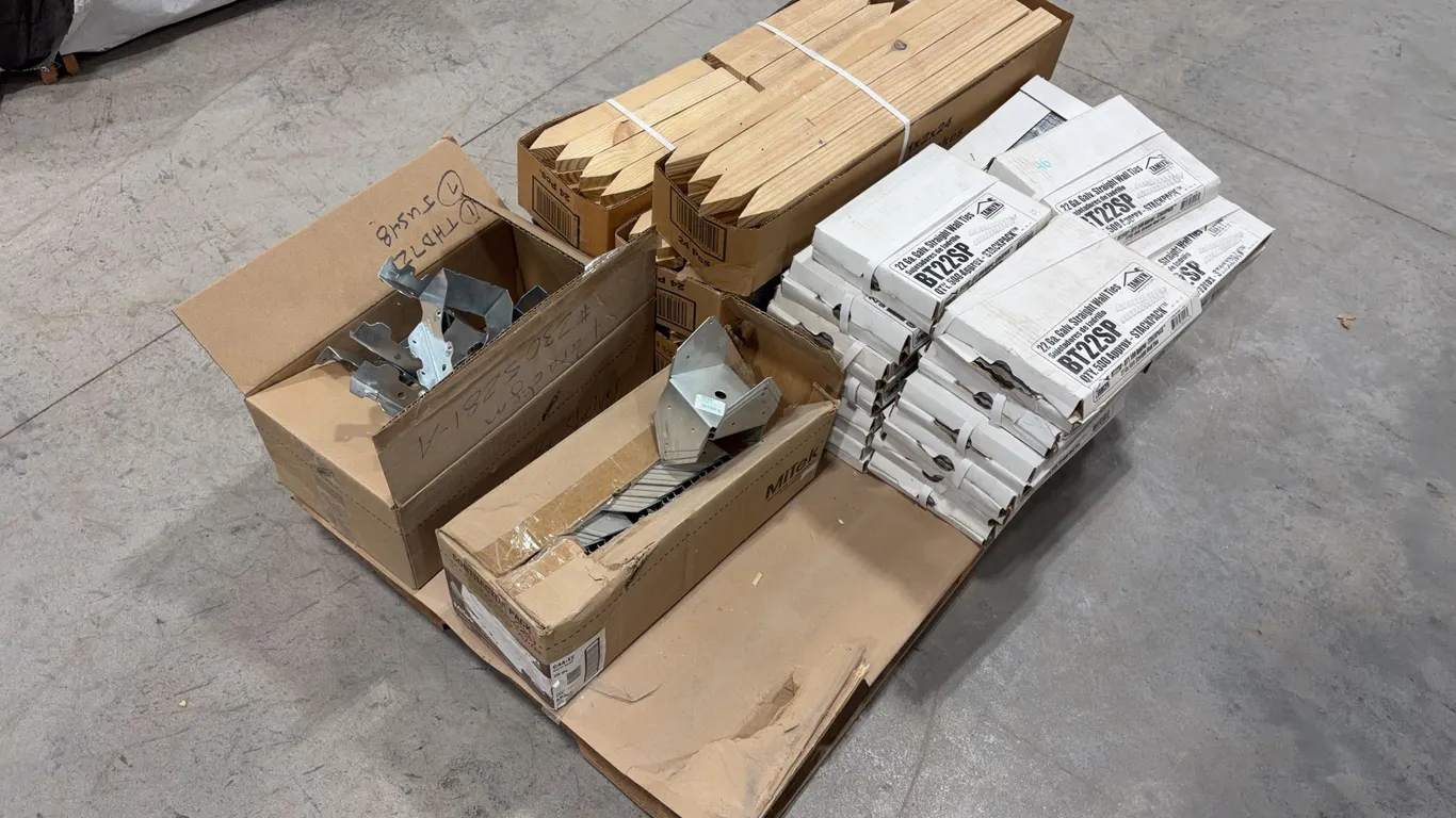 Stakes, Mitek Hangers, and Straight Wall Ties