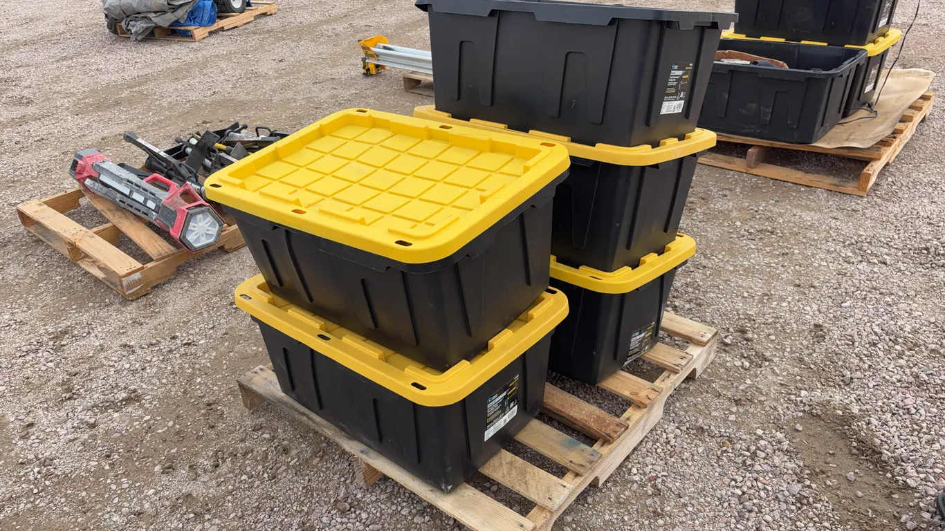 Assortment of Filters, Belts, Bolts, and Protective Gear