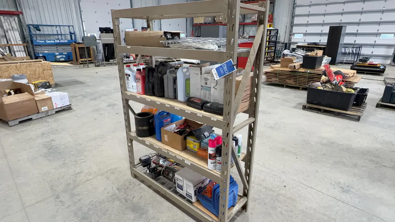 Storage Shelf with Contents