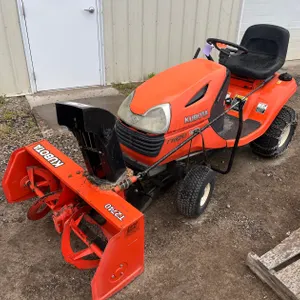 Kubota T1670 Cushion Ride Lawn Mower with Snowblower Attachment