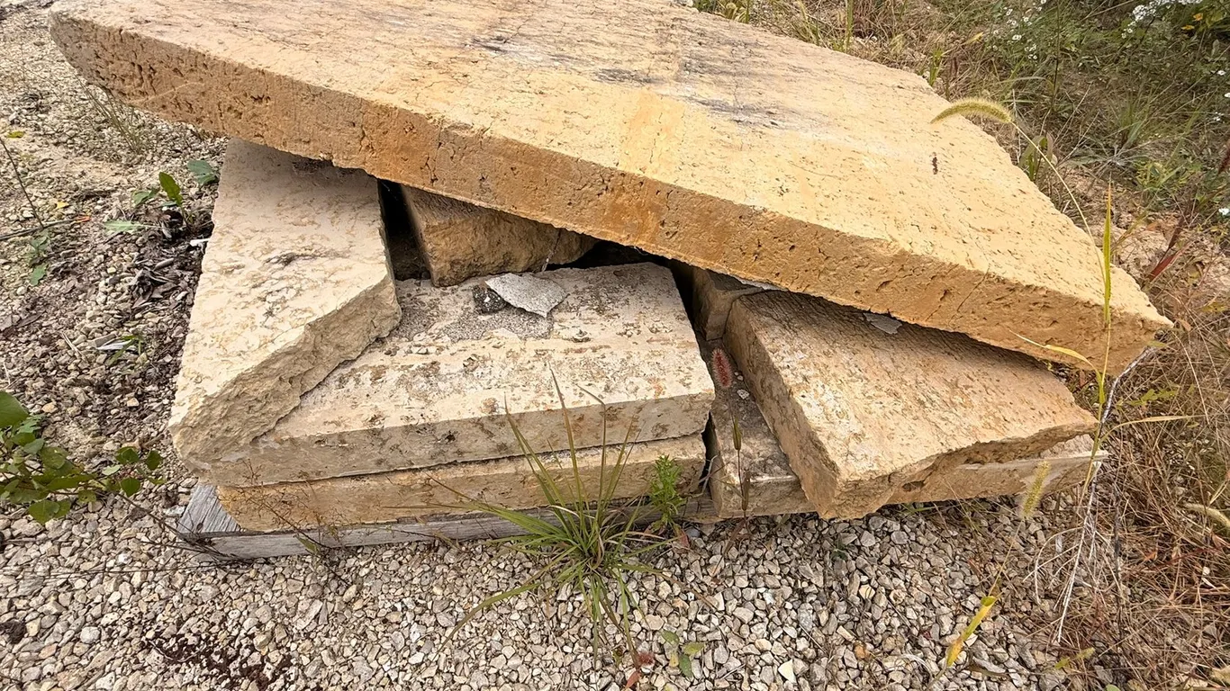 (9) Assorted Limestone Blocks