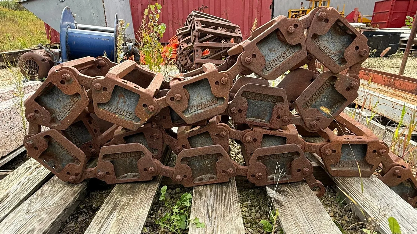 (2) Grouser Skid steer Steel Tracks