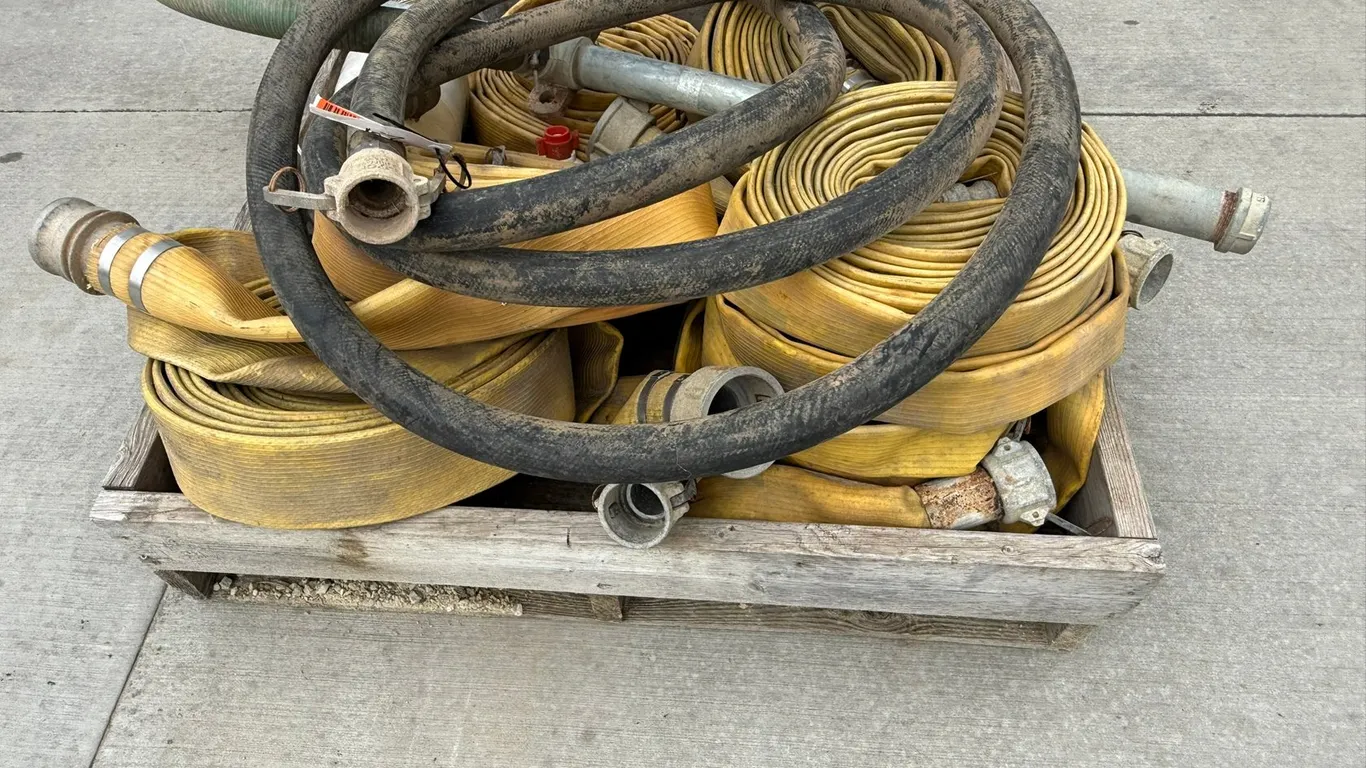Pallet of Assorted Water Hoses, Fittings and Twine