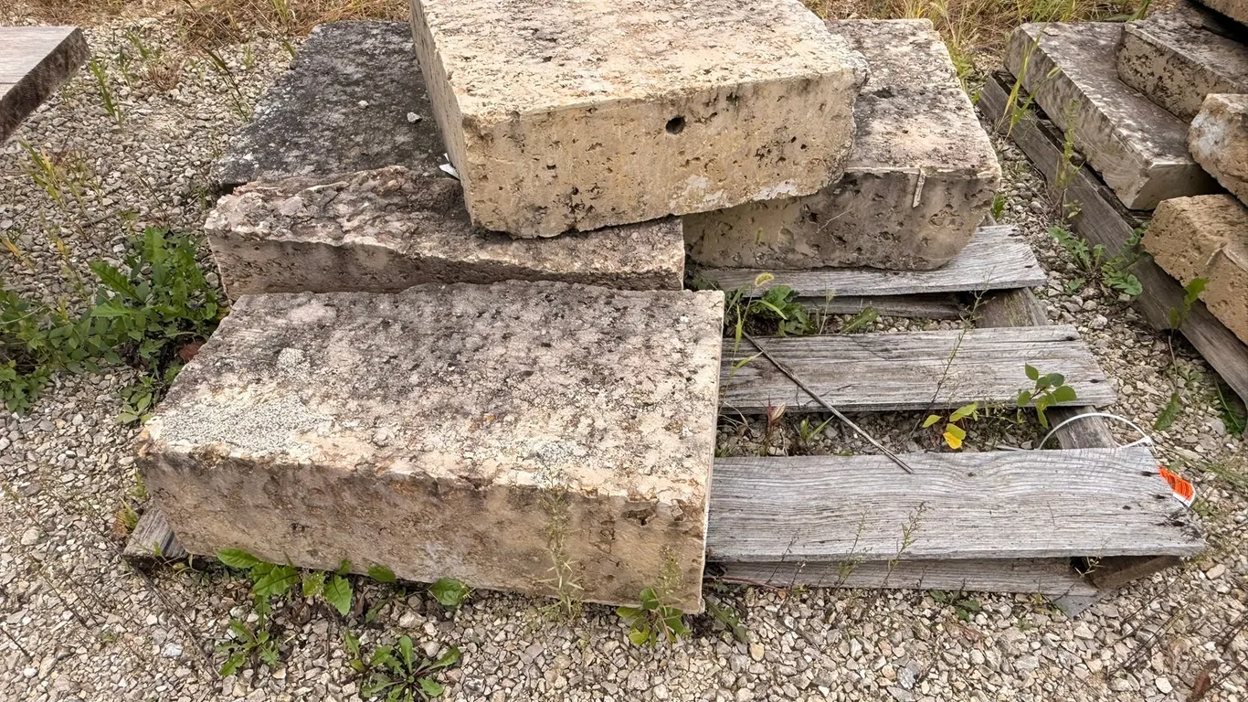 (5) Limestone Blocks