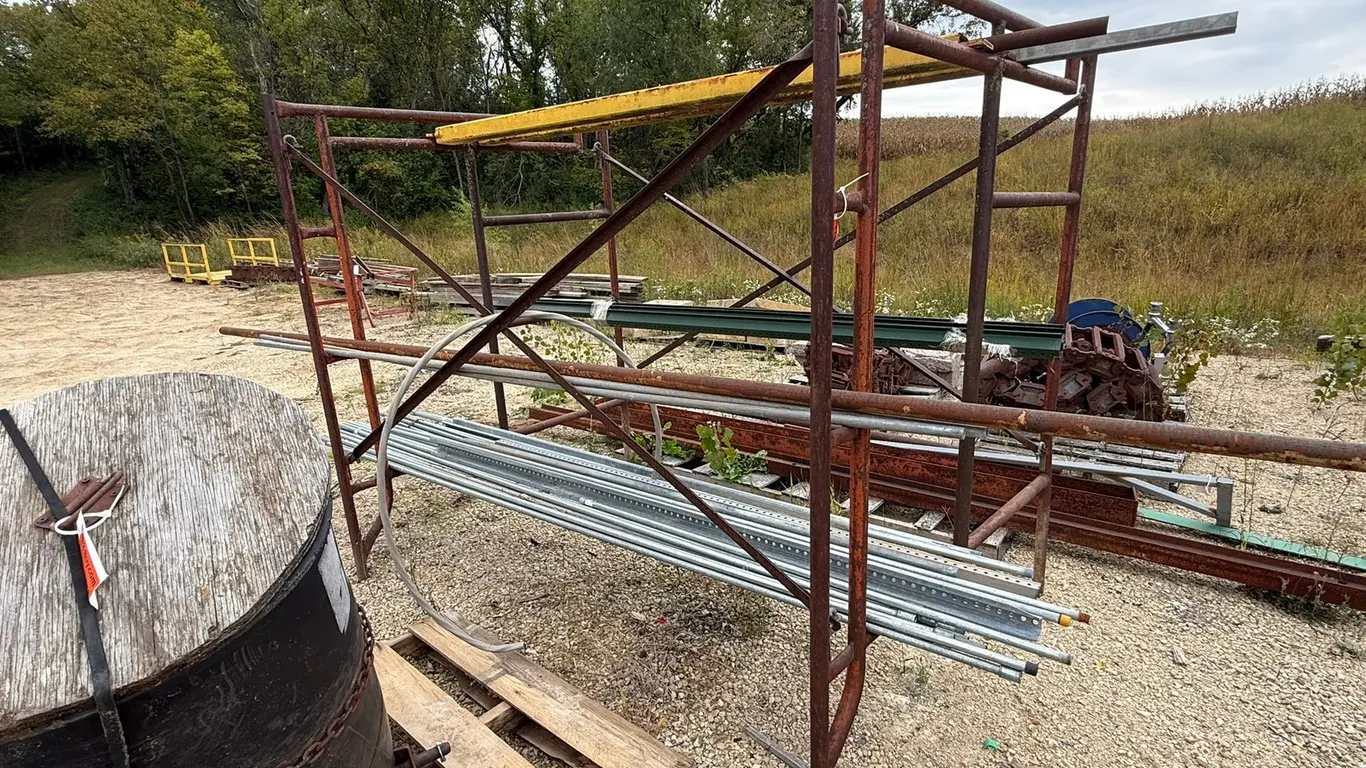 Scaffold with Assorted Metal