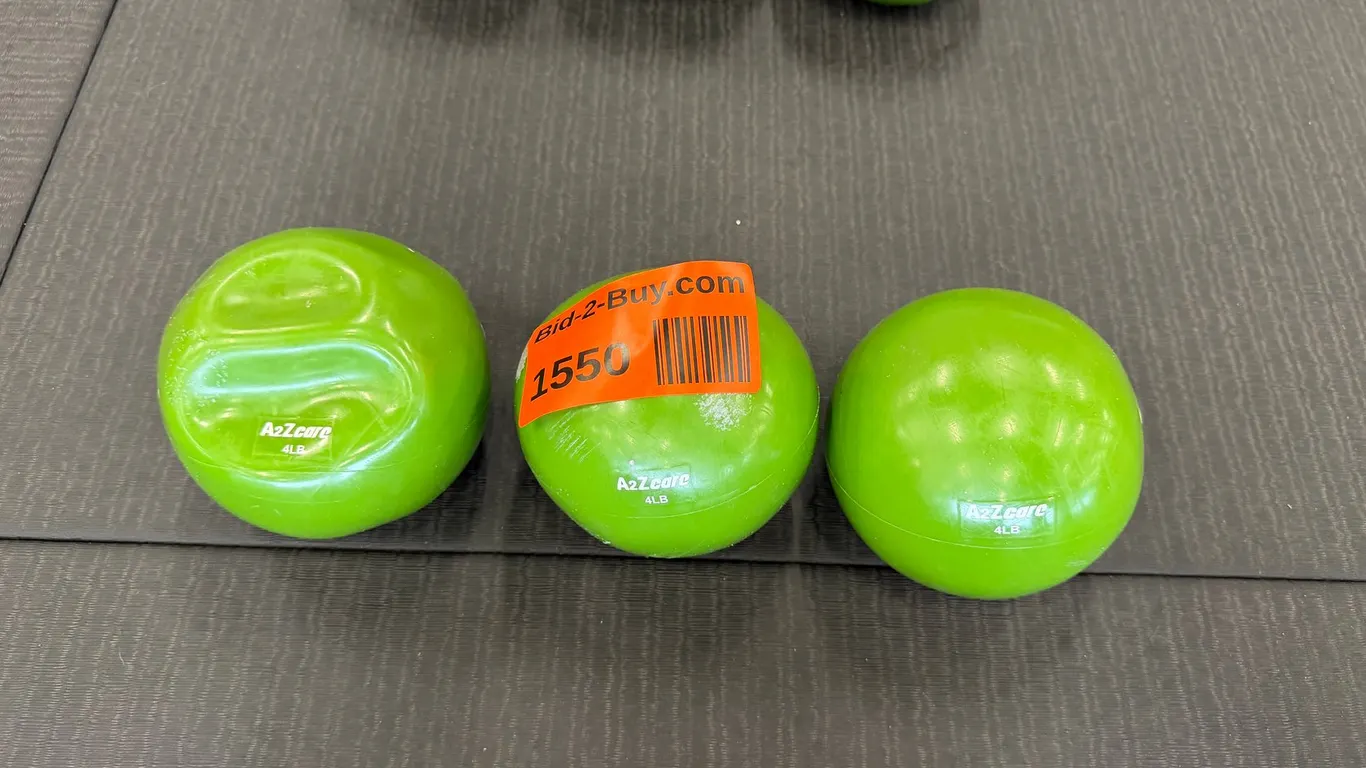 (3) 4lb A2Zcare Medicine Balls
