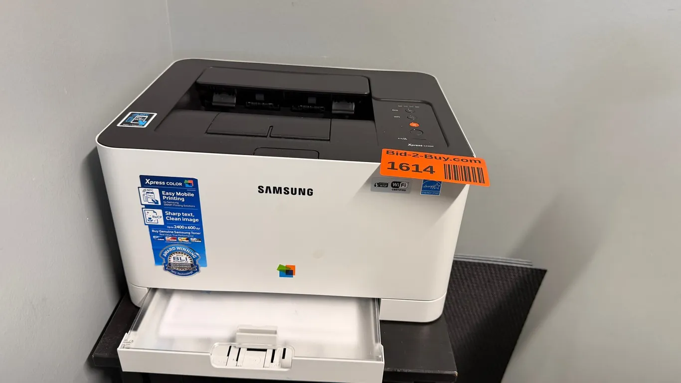 Samsung Printer and Cabinet