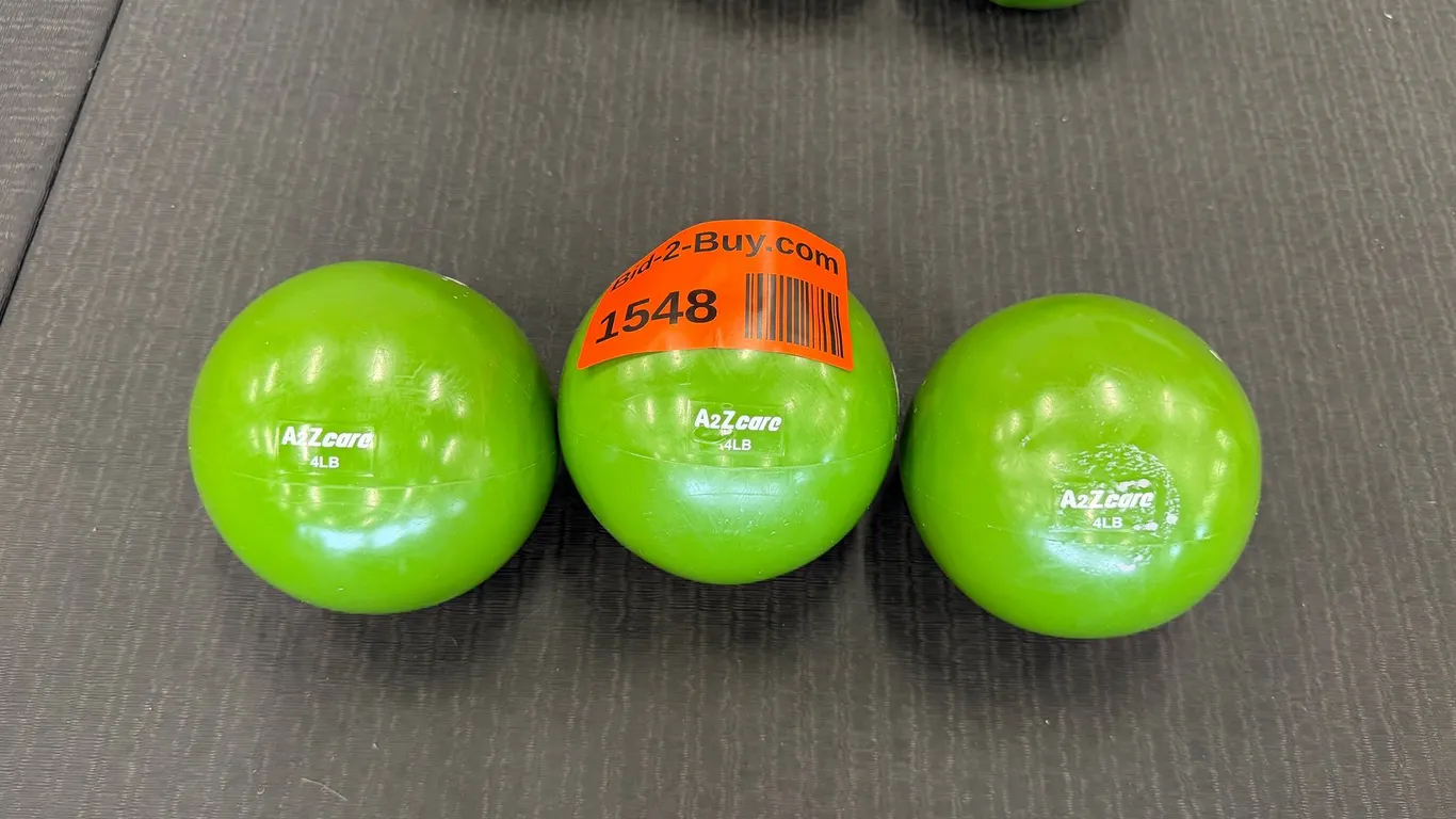 (3) 4lb A2Zcare Medicine Balls