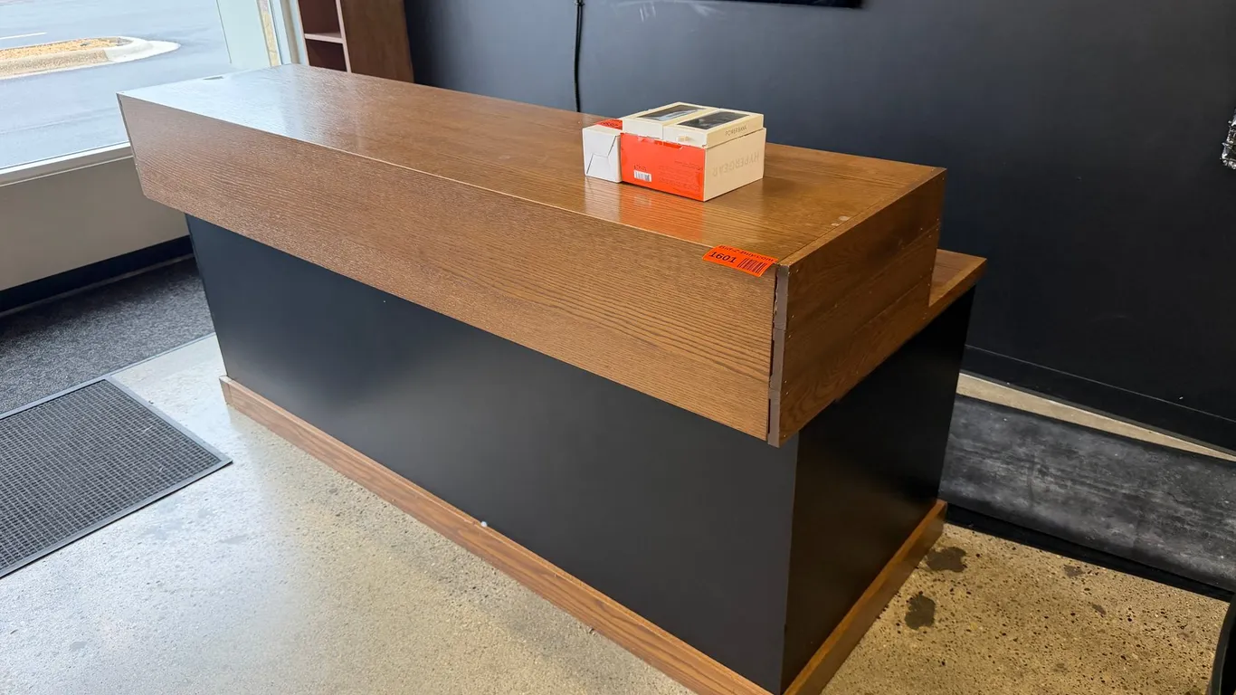 Customer Service Desk and File Cabinet