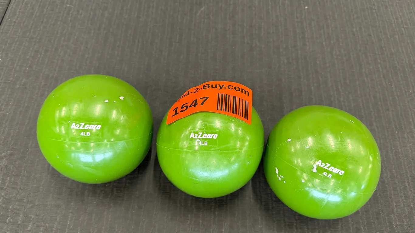 (3) 4lb A2Zcare Medicine Balls