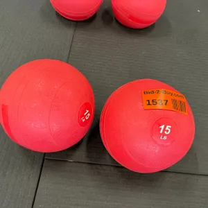 (2) 15lb Medicine Balls