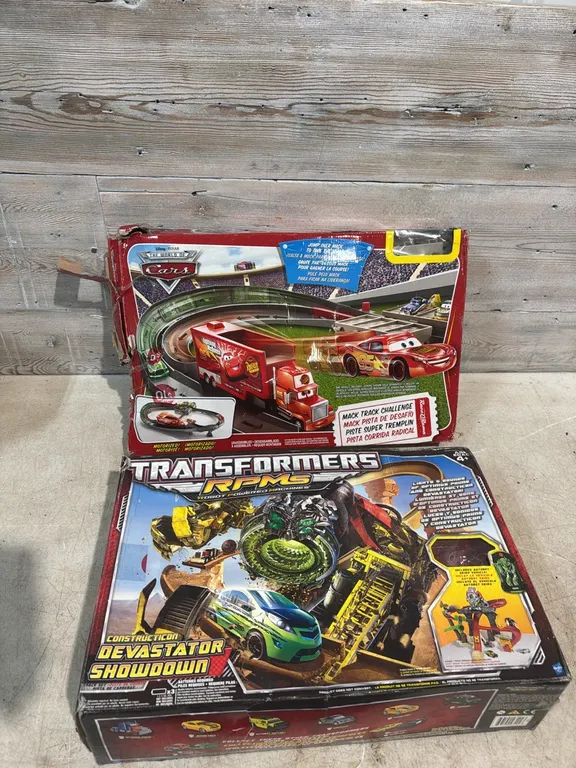 Toy car racetracks