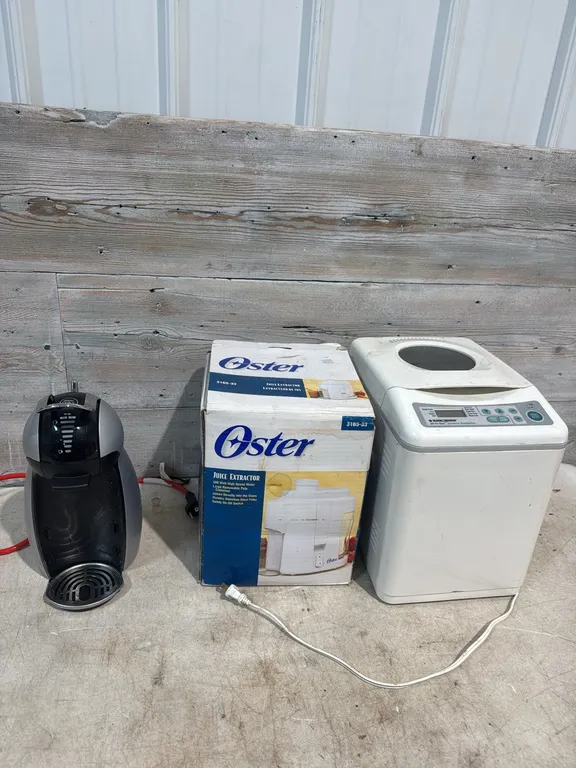 Coffee maker, bread maker and juicer