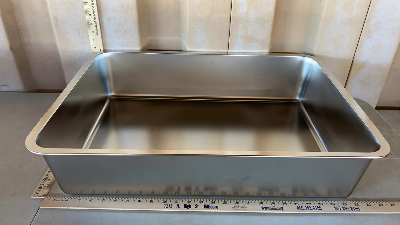 Kichwit Extra Large Stainless Steel Cat Litter Box 27.5"X19.5"X6"