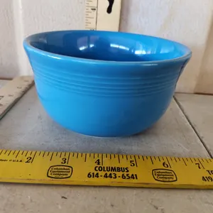 Vintage Fiesta HLC U.S.A. Blue Bowl 6"X3"