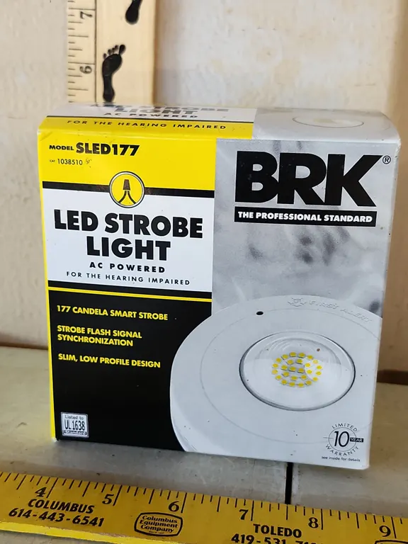 BRK LED Strobe Light AC Powered For The Hearing Impaired