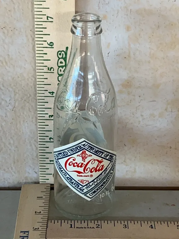 Vintage Coca Cola 75th Anniversary 10 oz Bottle