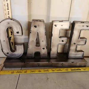 Battery Operated Lighted Cafe Sign 21"X4.5"X11.75"