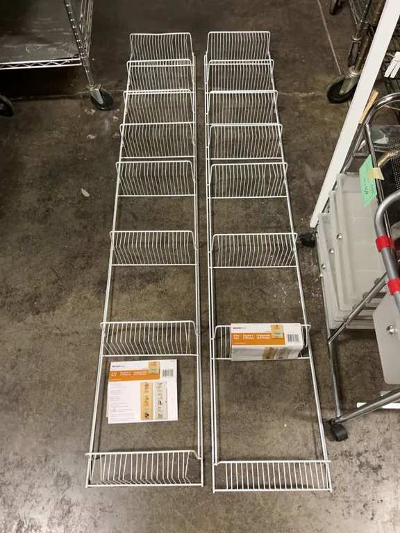 ClosetMaid 8-Tier White Wire Organizer Rack Pair