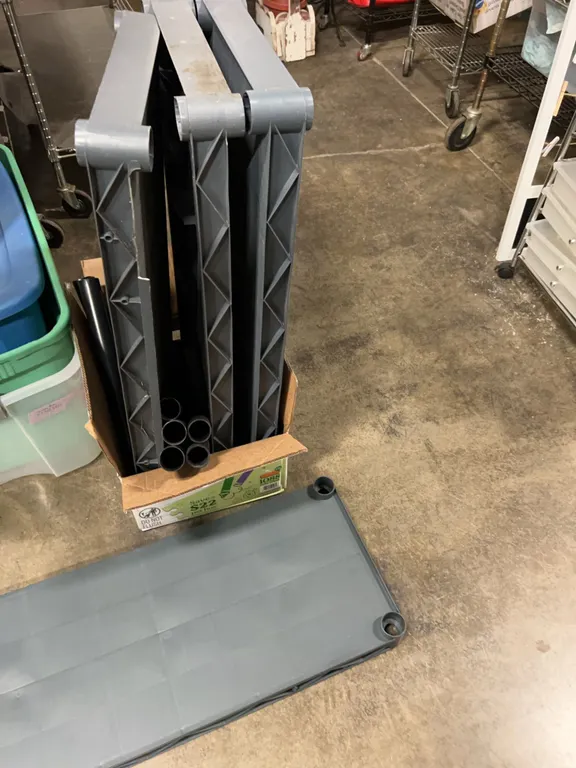 Plastic Utility Shelving Unit Parts and Panels Lot