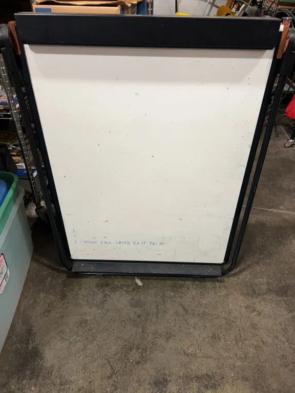 Double-Sided Metal Frame Dry Erase Whiteboard Easel