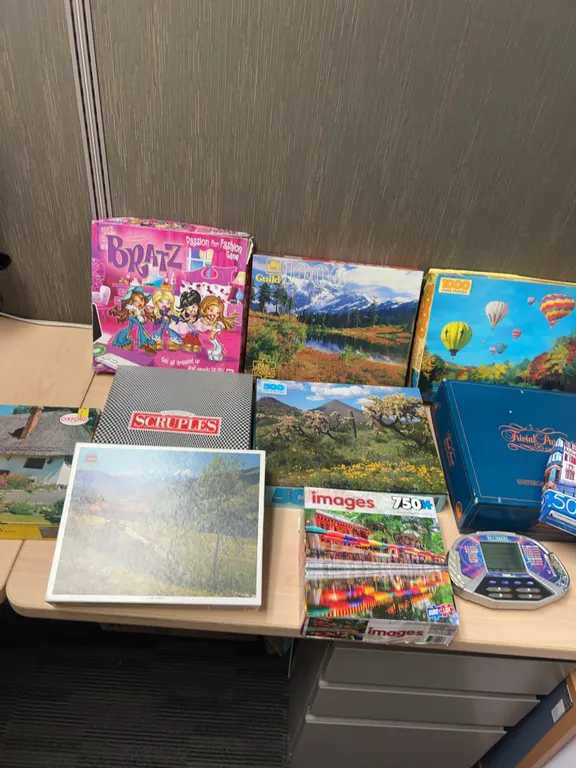 Board Games and Assorted Jigsaw Puzzle Lot, Mixed Brands