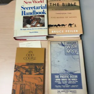 Book Lot: Secretarial Handbook, Walking the Bible, War Map