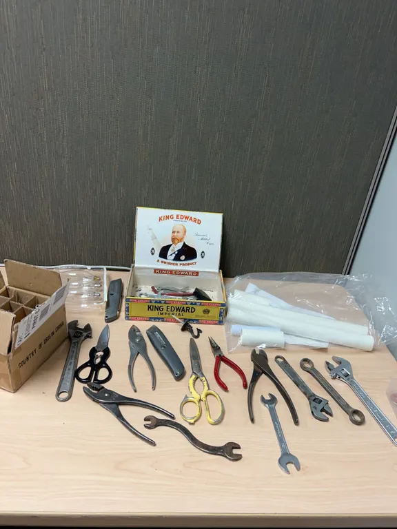 Hand Tools, Utility Knives, Light Bulbs, Wrenches Lot
