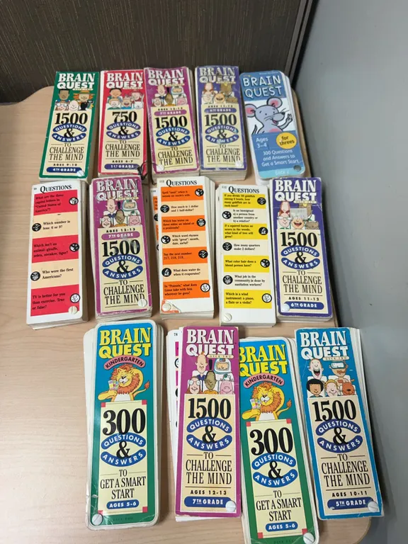 Brain Quest Lot 9 Sets Question & Answer Card Decks
