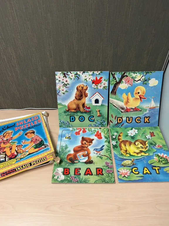 Saltfield Pre-School Inlaid Animal Puzzles Complete Set