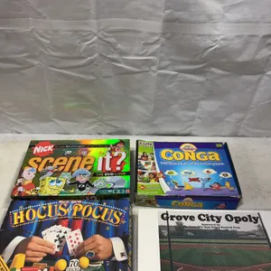 Board Game Lot: Scene It?, Cranium Conga, Hocus Pocus, Opoly