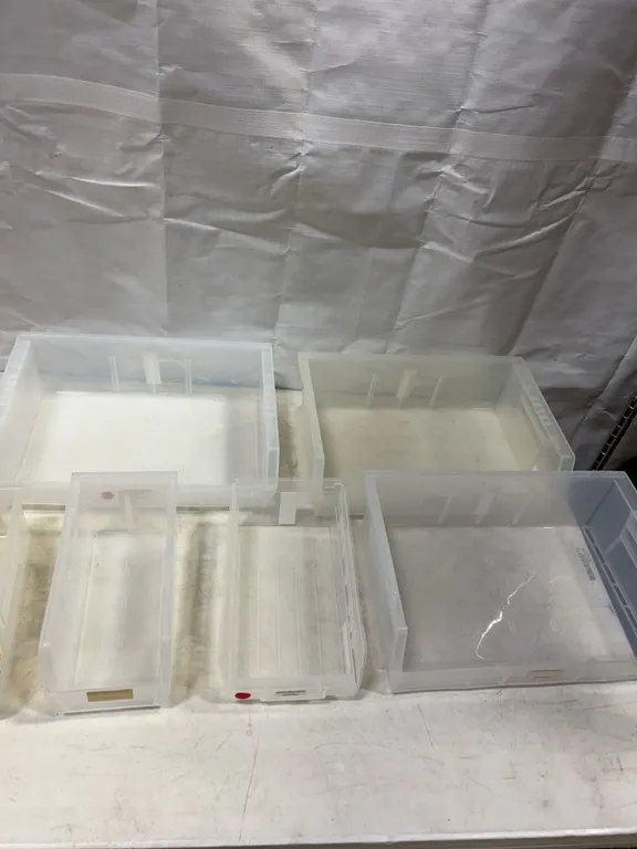 5 Akro-Mils AkroBins Clear Plastic Storage Bins