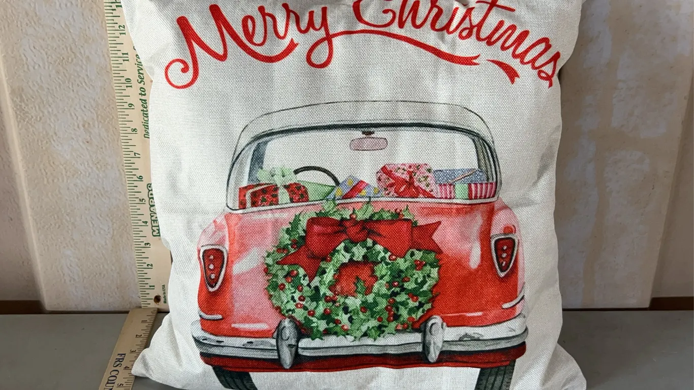 Merry Christmas Decor Pillow