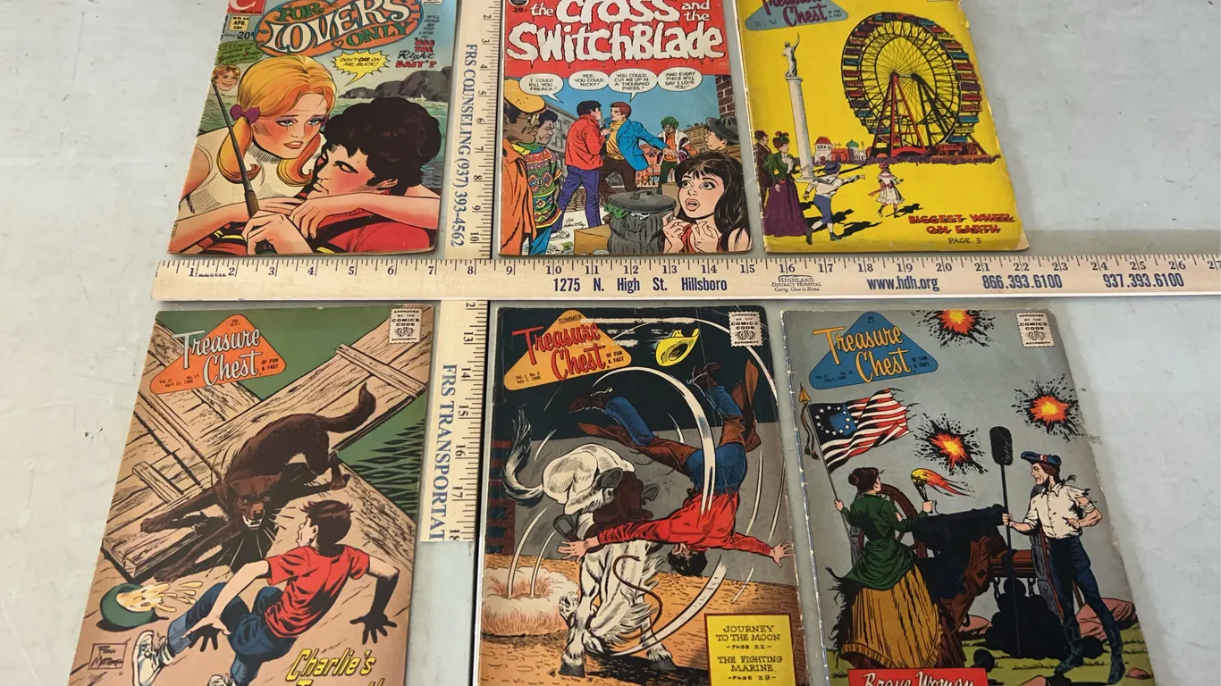 Comics-Treasure Chest, The Cross & The Switchblade, & For Lovers Only