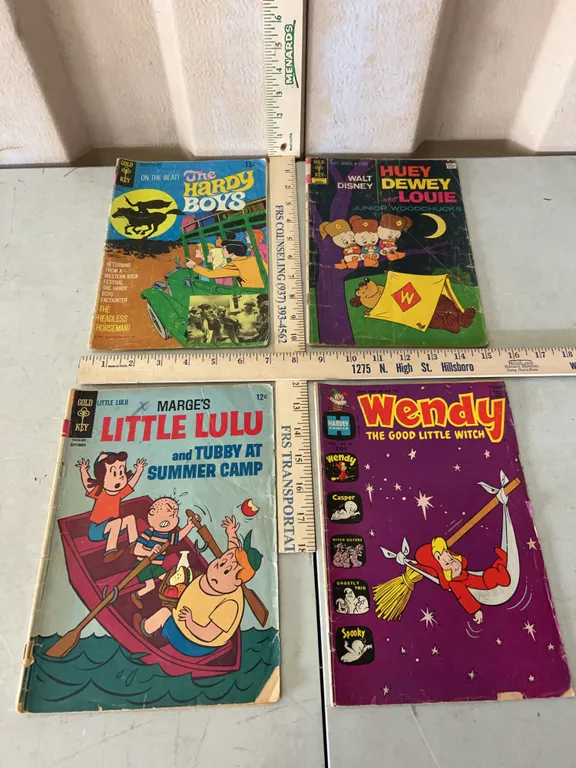 Comics-1972 Wendy The Good Witch, 1966 Marge's Little Lulu, 1972 Disney Huey Dewey & Louie Junior Wo