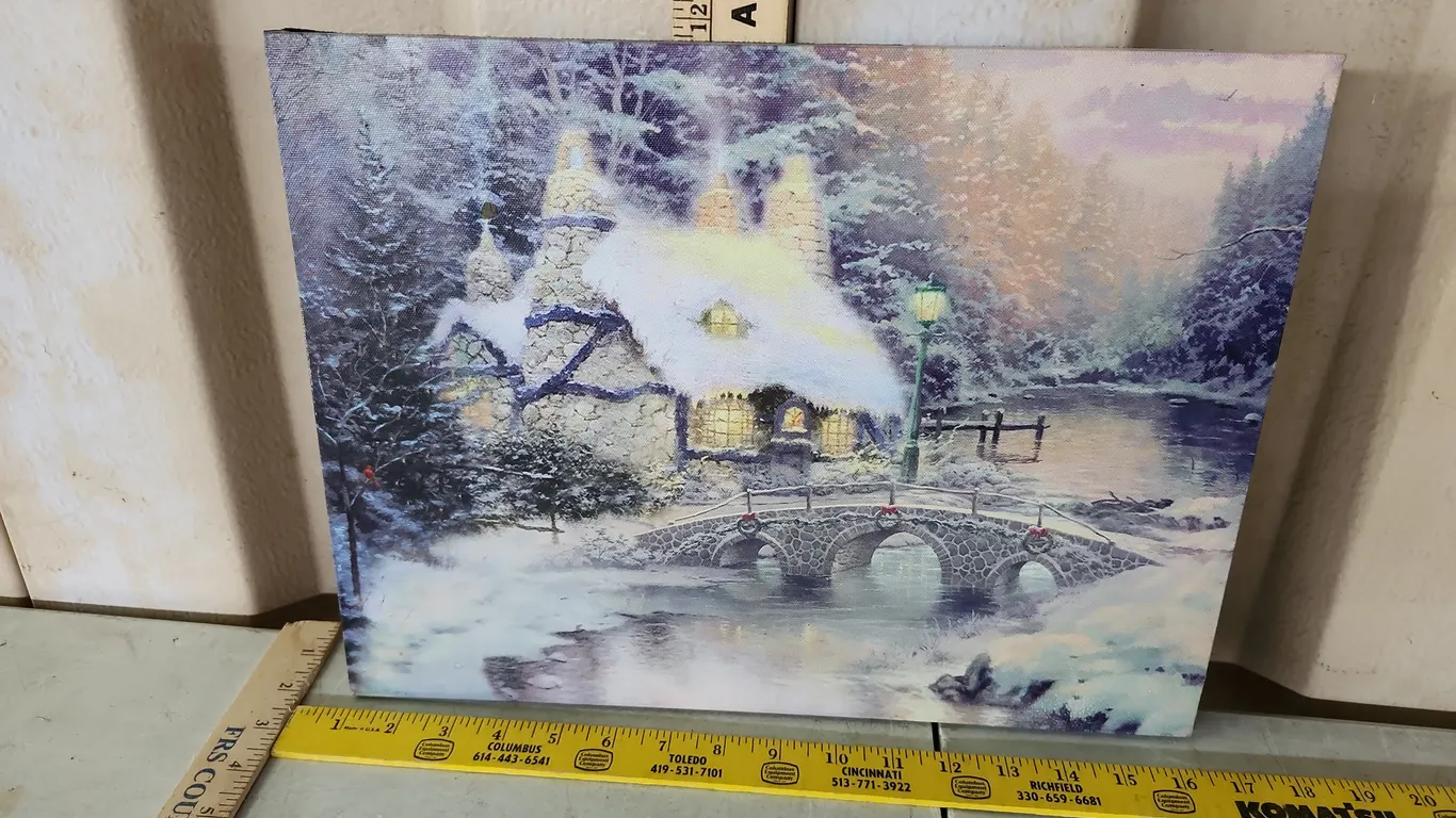 Battery Operated Canvas Print 15.5"X12" (Not Tested)