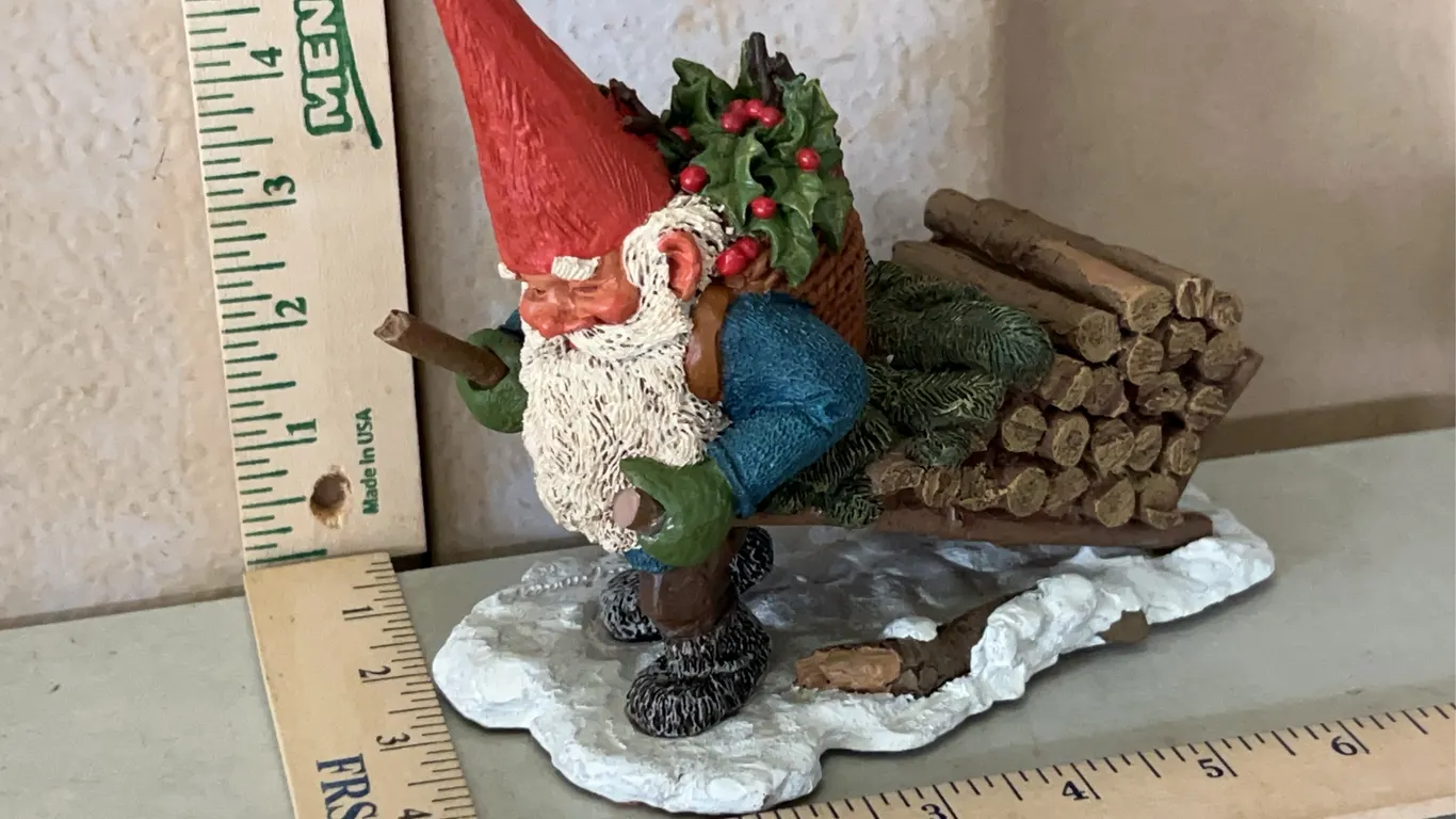 1994 Eli Klaus Wickl By Enesco Gnome Figure, Minor Damage