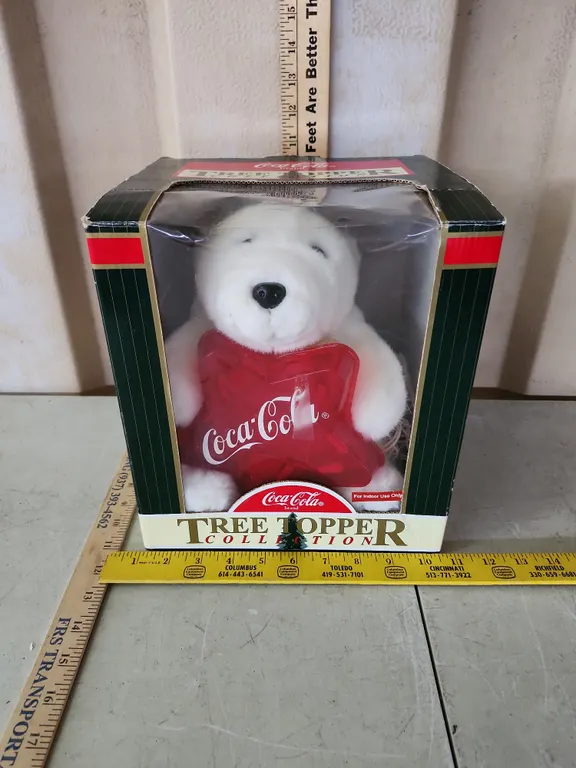 1997 Coca Cola Tree Topper Collection Polar Bear