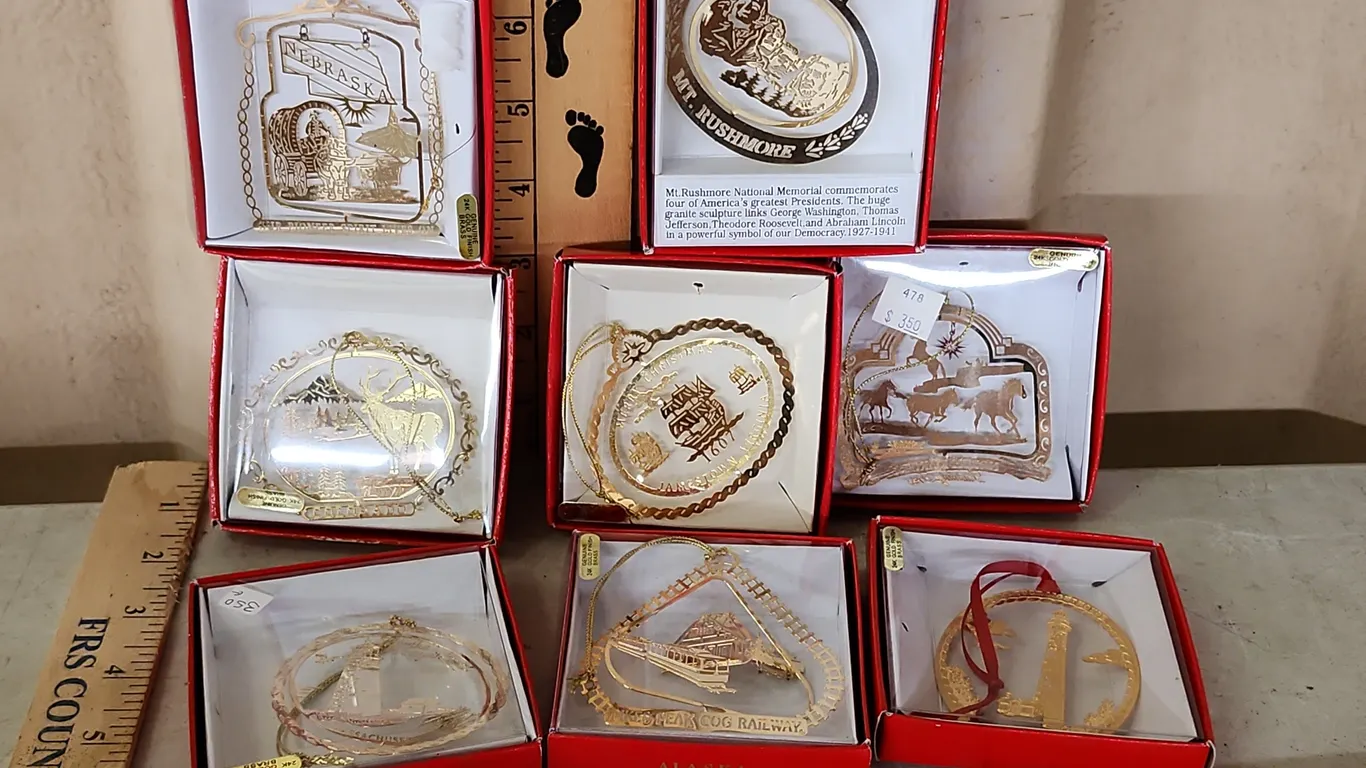 24Kt Gold Finish Ornaments