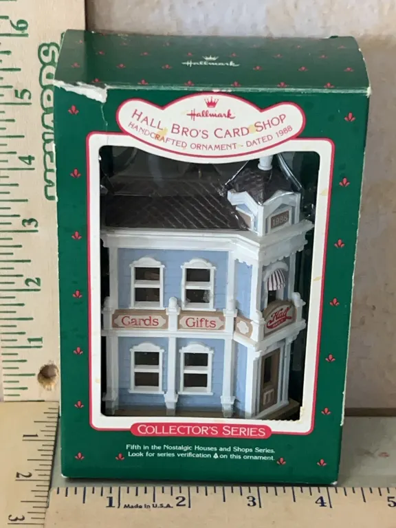 1988 Hallmark Hall Bros Card Shop Ornament