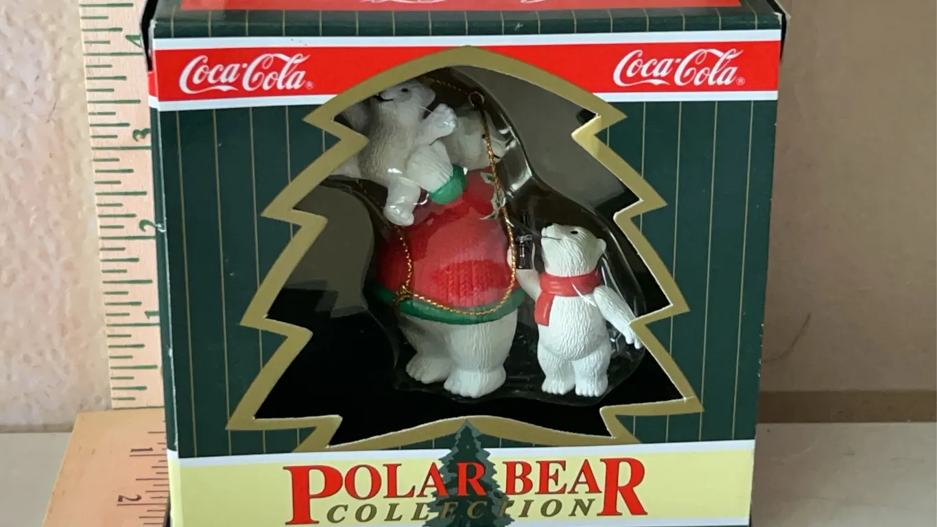 1996 Coca Cola Polar Bear Collection Ornament