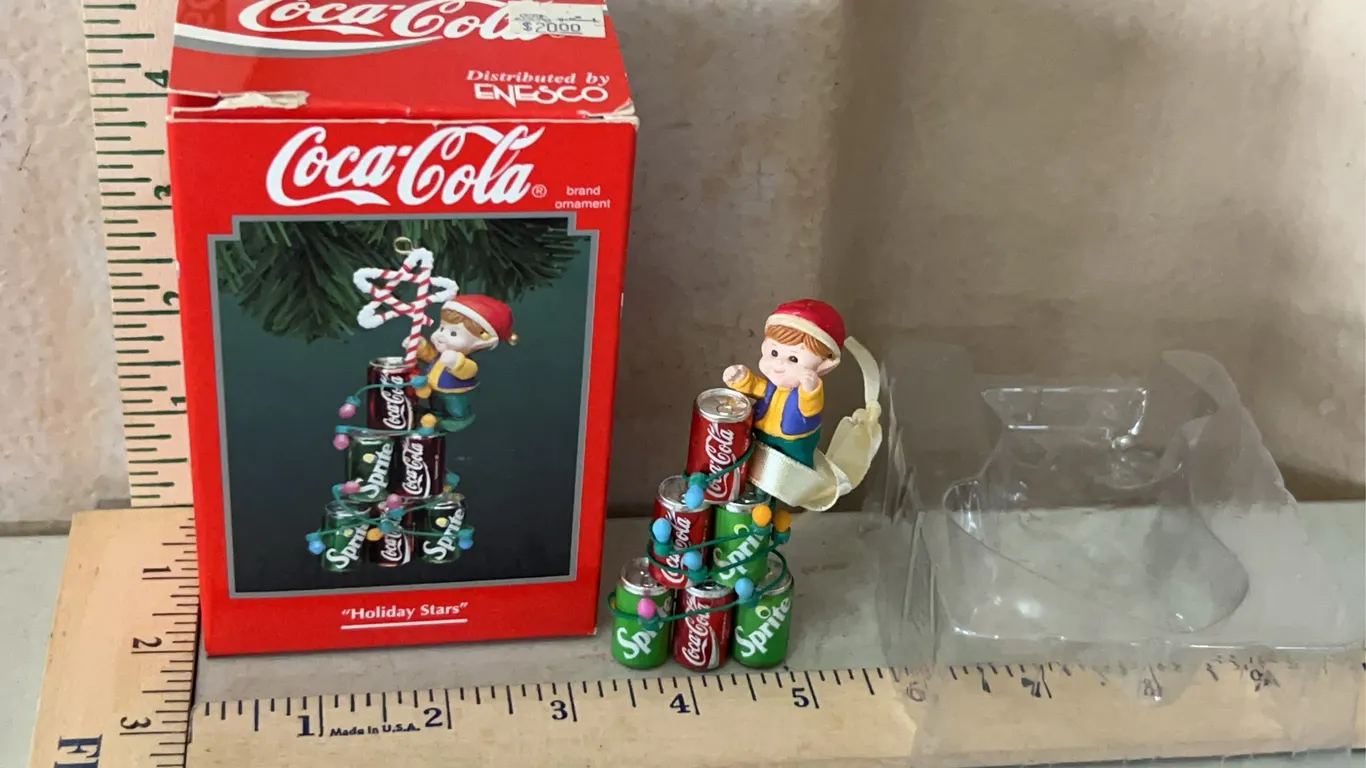 1994 Enesco Coca Cola Holiday Stars Ornament