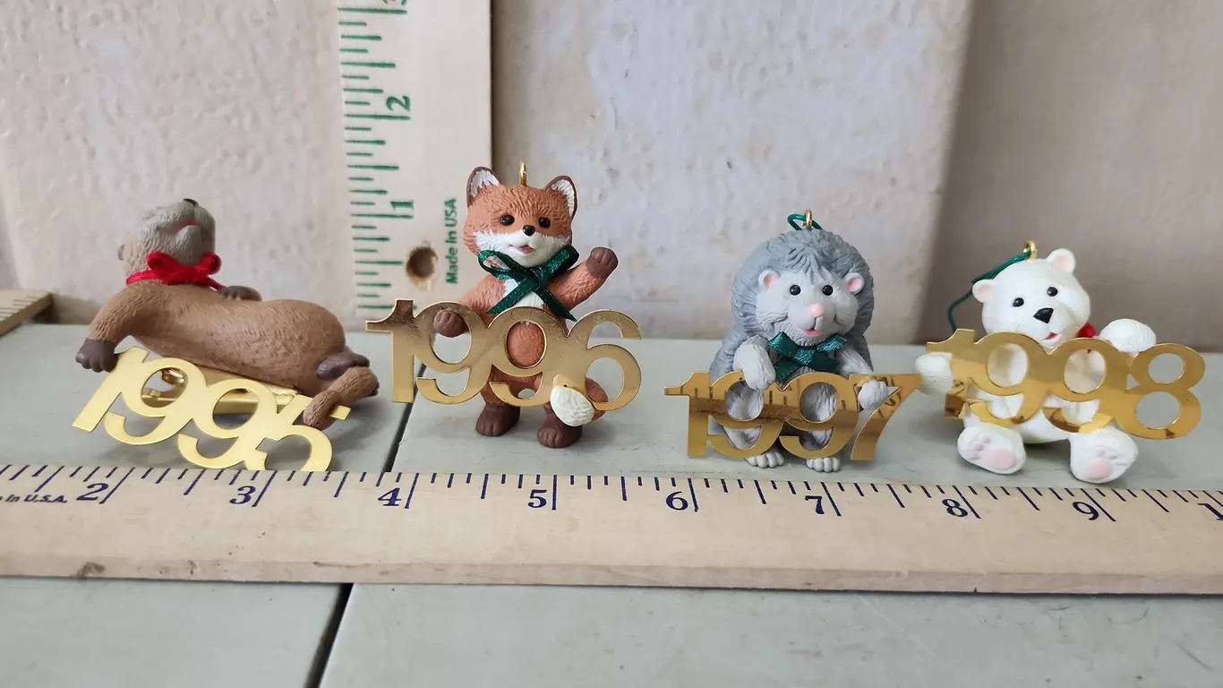 1995-1998 Hallmark Fabulous Decade Ornaments